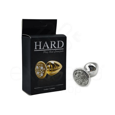 Hard Plug Anal Em Metal C Detalhes Em Joia Cravejada 6 Cores