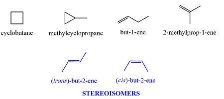 True or false? There are three constitutional isomers of molecular formula C4H8 that contain a ...