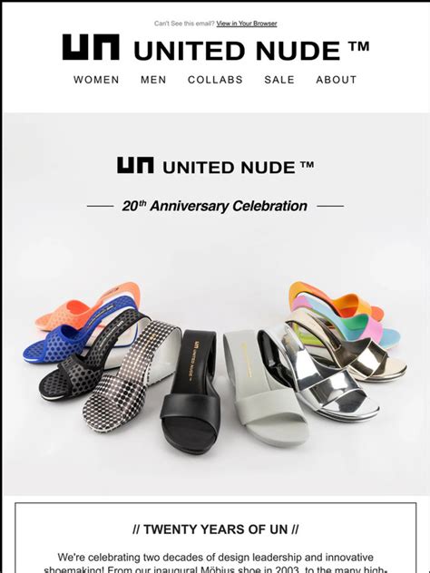 United Nude Twenty Years Of UNITED NUDE Milled