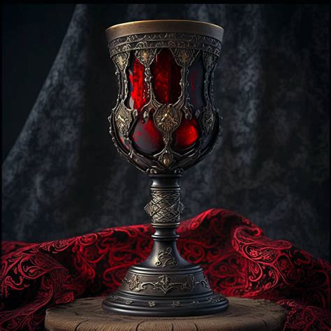 Goblet Of Blood Cursed Artifacts Midjourney By Galahadartworks On