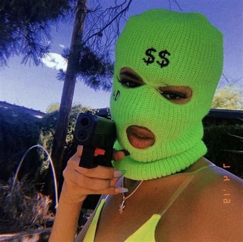 Baddie Ski Mask Aesthetic Wallpaper