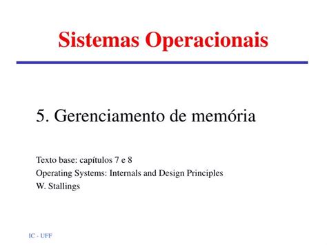 Ppt Sistemas Operacionais Powerpoint Presentation Free Download Id