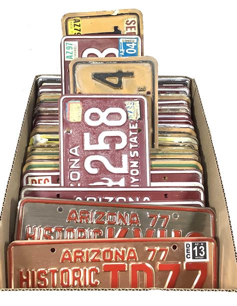 Lot 45 Plates Arizona License Plates Historic