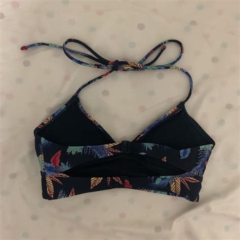 Gap Navy Tropical Bikini Set Only Worn A Few Depop