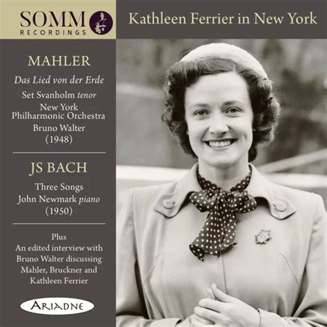 GUSTAV MAHLER KATHLEEN Ferrier In New York CD Album EUR 18 64