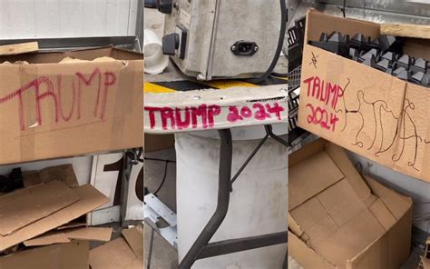 Man Fired After Vandalizing Woman S Workspace With Trump 2024 Graffiti Newsweek