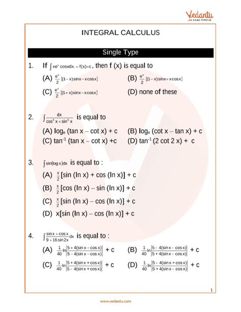 Integration Calculus