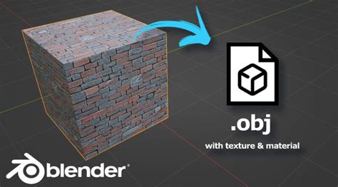 Blender Export OBJ With Texture And Material Cgian