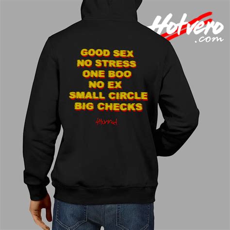 Good Sex No Stress New Boo No Ex Lyrics Hoodie