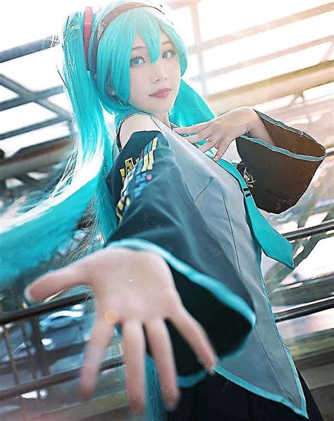 Hatsune Miku Cosplay Costume Set Femmes Halloween Show Robe Comique