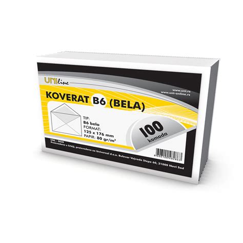 KOVERAT B 6 BB BELI 100 1 UNL 0030 Univerzal