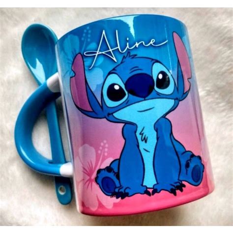 Caneca Personalizada Porcelana X Cara Lillo Stich Shopee Brasil