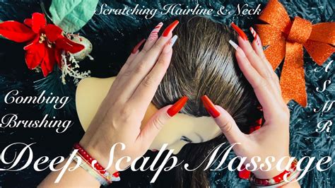 Asmr Deep Scalp Massage For Sleep Relaxation Scratching Combing