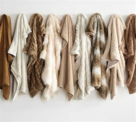 Faux Sheepskin Throw Blankets Pottery Barn