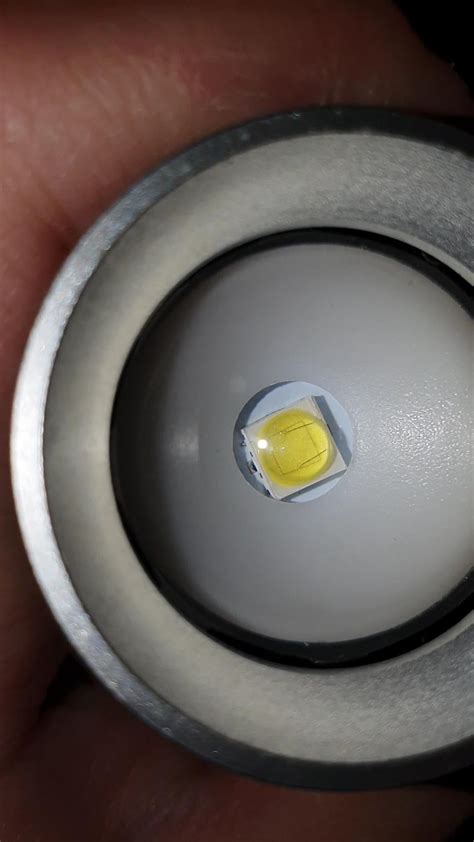 What S The Led In This Flashlight It Doesn T Look Like Any Cree Cree Fake I Ve Seen It S Also