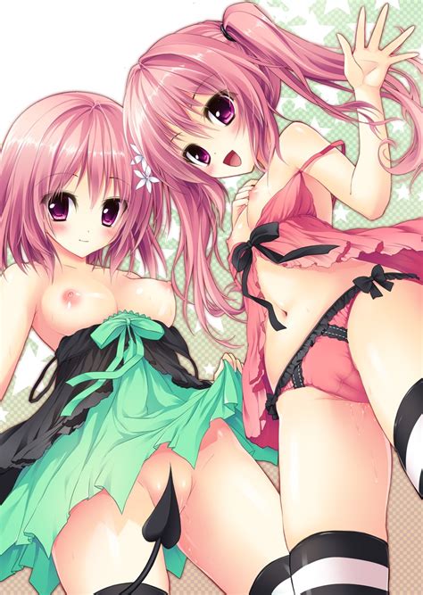 Momo Velia Deviluke And Nana Asta Deviluke To Love Ru Drawn By