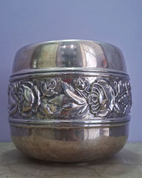 Imponente E Antigo Vaso Centro De Mesa Art Nouveau Prata Elo7