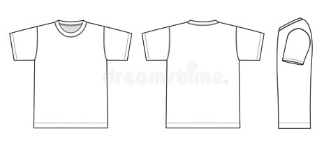 Round Neck T Shirts Template Stock Illustrations 191 Round Neck T Shirts Template Stock