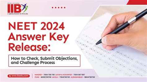 Neet 2024 Official Answer Key Release Date And Details Iib