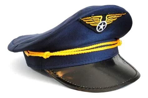 Gorro Piloto Aviones Capitan Fuerza Aerea Disfraz Adultos Cuotas Sin