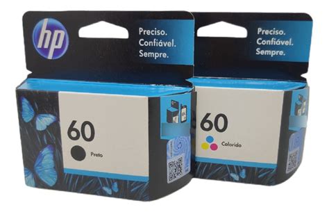 Kit Cartucho Hp 60 Preto Hp 60 Color Frete Gratis MercadoLivre