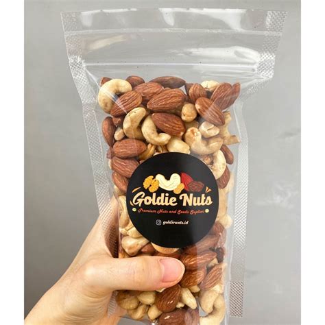 Jual Mix Kacang Almond Mete Mede Panggang Roasted Almond Cashew G