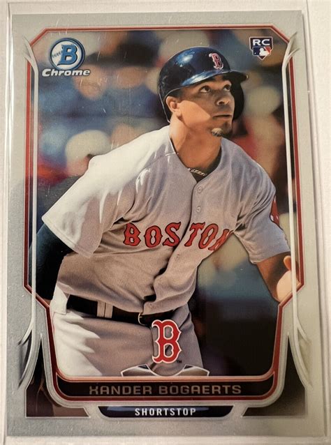 Bowman Chrome Rookie Xander Bogaerts Boston Red Sox Rc C Ebay