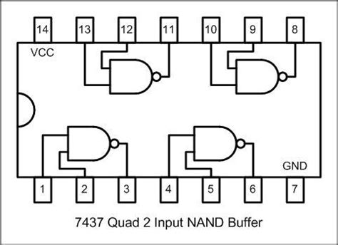 7437 4x 2vstup NAND výkonový DIL14 MH7437 MH7437S H A D E X