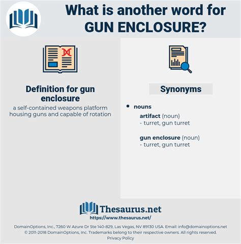 Synonyms for GUN ENCLOSURE - Thesaurus.net