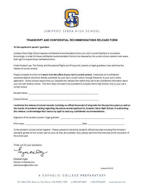 Fillable Online Transcript And Confidential Recommendations Release