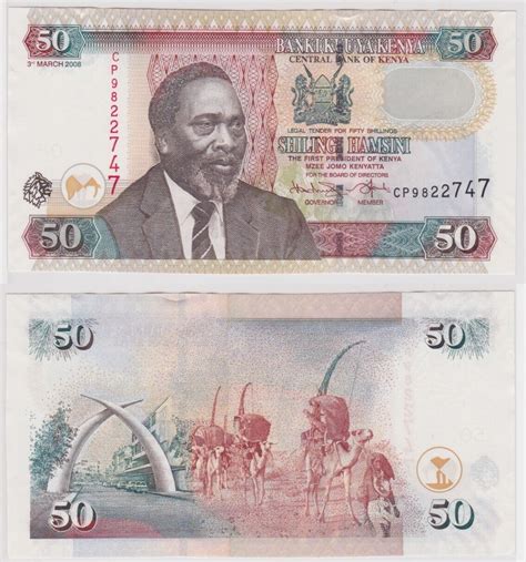 Shillings Banknote Kenia Kenya Kassenfrisch Ebay