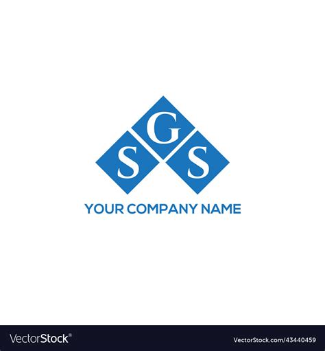 Sgs letter logo design on white background Vector Image