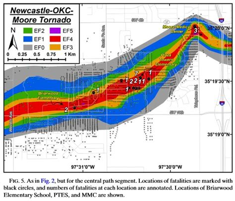 Interesting Chart of the Moore EF5 Showing How Isolated EF5-Level ...