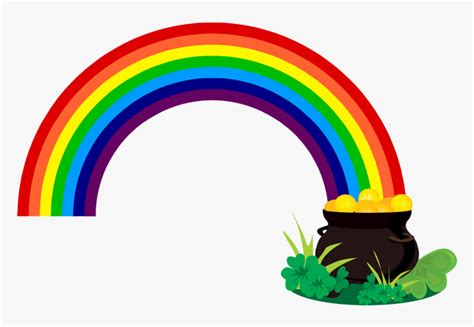 Leprechaun Pot Of Gold Png - Rainbow Pot Of Gold Clipart, Transparent ...