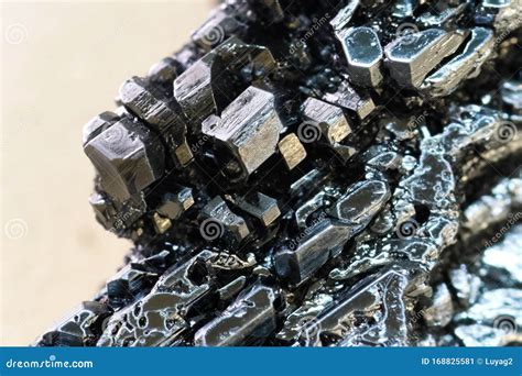 Crystals of Iodine, Iodine in Metal Form Stock Image - Image of ...