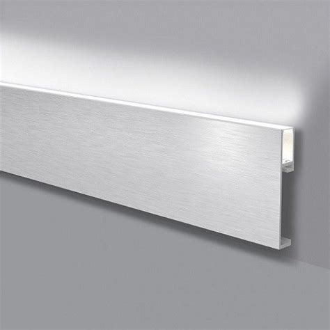 NMC LED Licht Fußbodenleistenrahmen WALLSTYL Aluminium 17 x 60