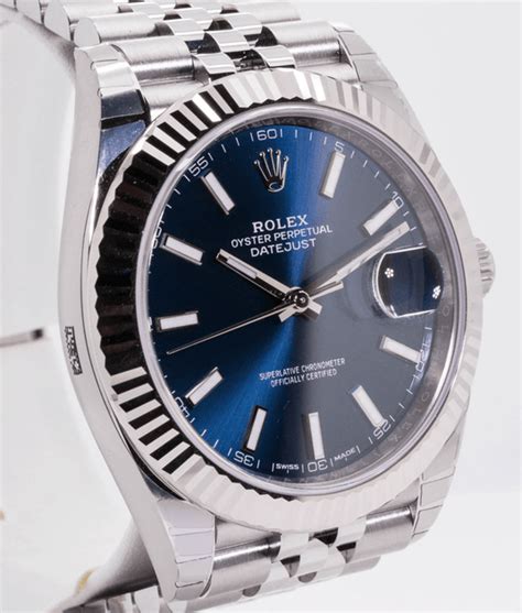 Rolex Datejust 41 Oystersteel And White Gold 126334 Blue Dial Watches