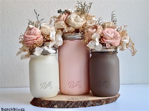 Rustic Centerpiece Baby Shower Decor Party Decor Painted Etsy