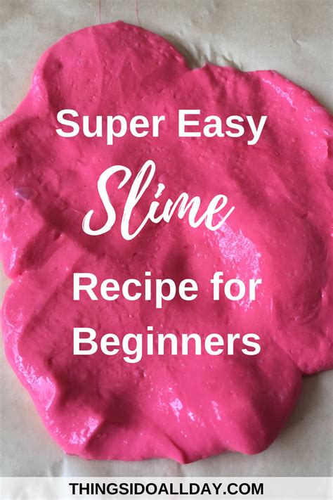 Super Easy Slime Recipe For Beginners Artofit