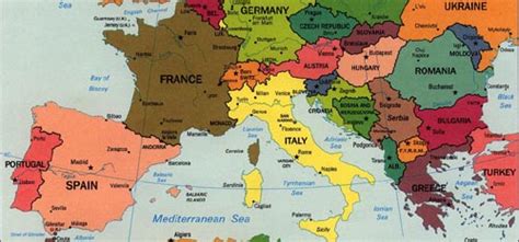 Map Of Southern European Countries - DIAAAART