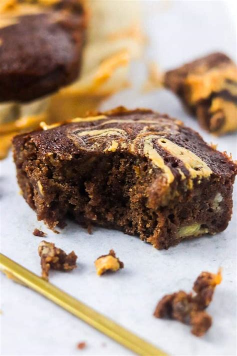 Swirled Peanut Butter Banana Brownies Colleen Christensen Nutrition