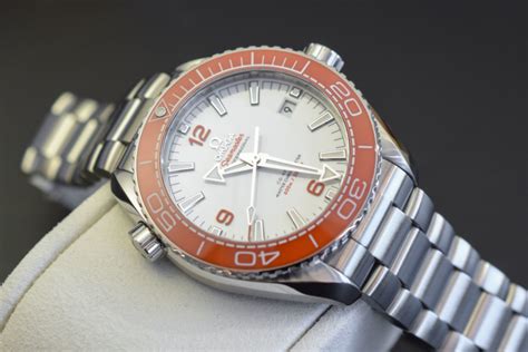 Hands On Omega Seamaster Planet Ocean M Orange Bezel White Dial