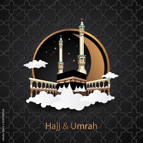 Kaaba With Luxury Design For Hajj Umrah And More Stock Vector Adobe Stock