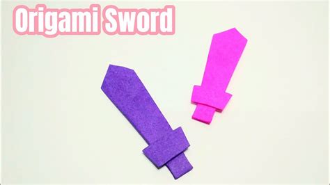 Cara Mudah Membuat Pedang Dari Kertas Paper Sword Easy Origami