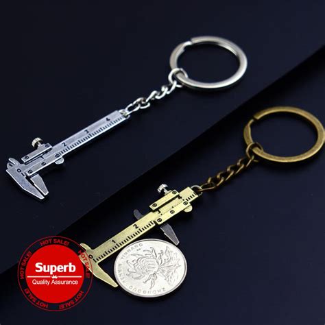 Zinc Alloy Vernier Caliper Keychain Mini Portable Toolv A7b4 Shopee