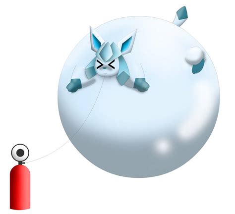 Inflated Glaceon By Estelarbunny On Deviantart