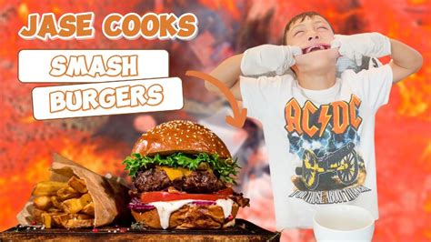 Epic Smash Burgers And Giant Burger Challenge Chef Jase Adventures Youtube