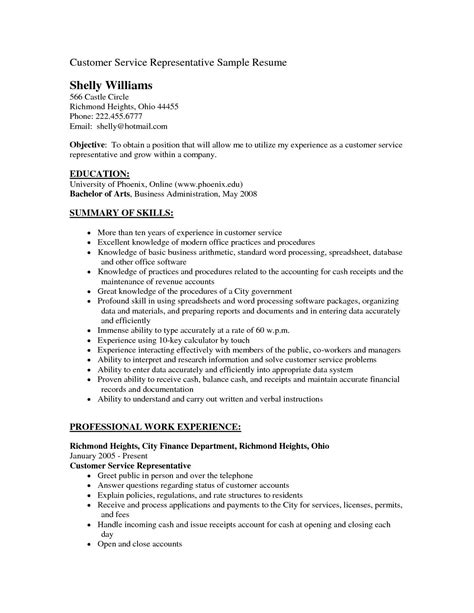 39 Good Customer Service Representative Resume Objective For Your