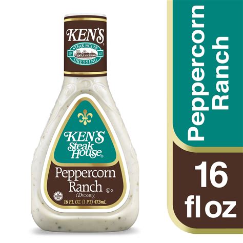 Kens Steak House Peppercorn Ranch Dressing 16 Fl Oz