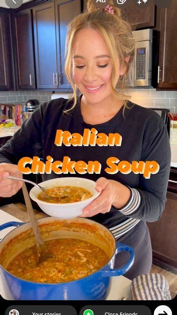 Samantha Marie Reyna on Instagram: "Italian Chicken Soup This soup recipe is the perfect comfort ...